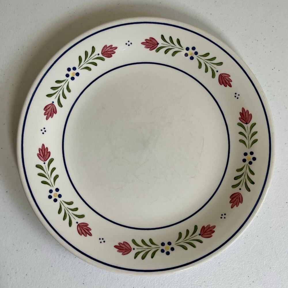Vintage Johnson Brothers England Provincial Floral Dinner Plate Floral Rim 1992